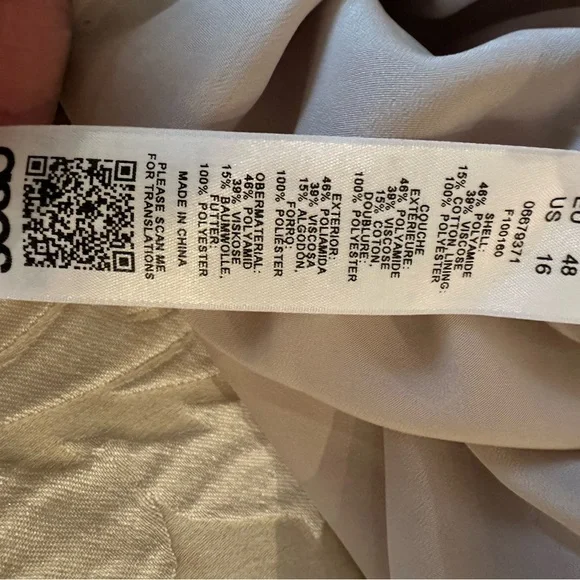 ASOS NWT Beige Tall Maxi Dress US 16 - Picture 7 of 8